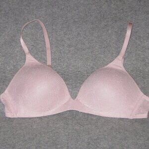 Victoria's Secret IPEX Wireless Lined Bra 34B Pink